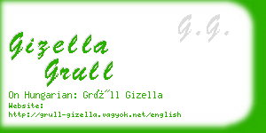 gizella grull business card